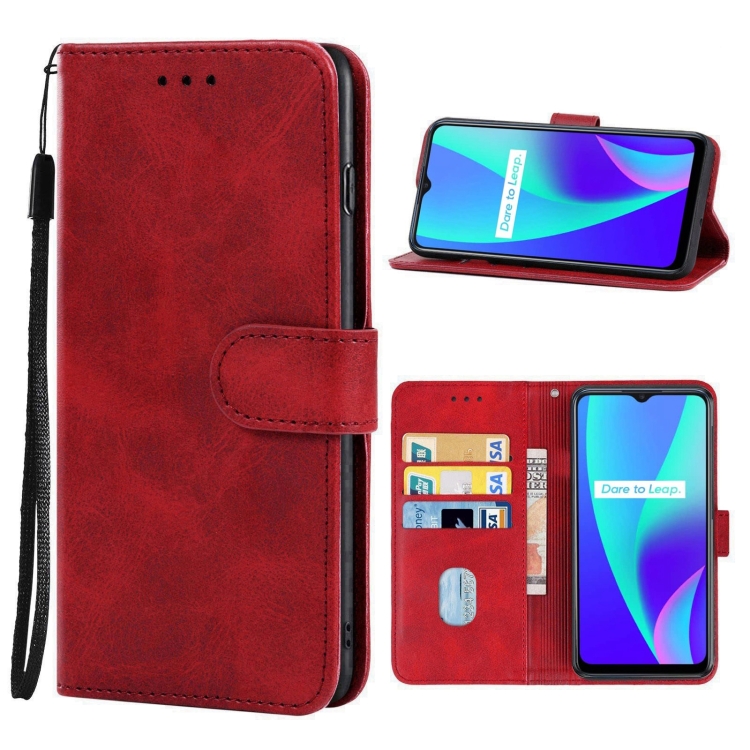 

Leather Phone Case For OPPO Realme C15(Red)