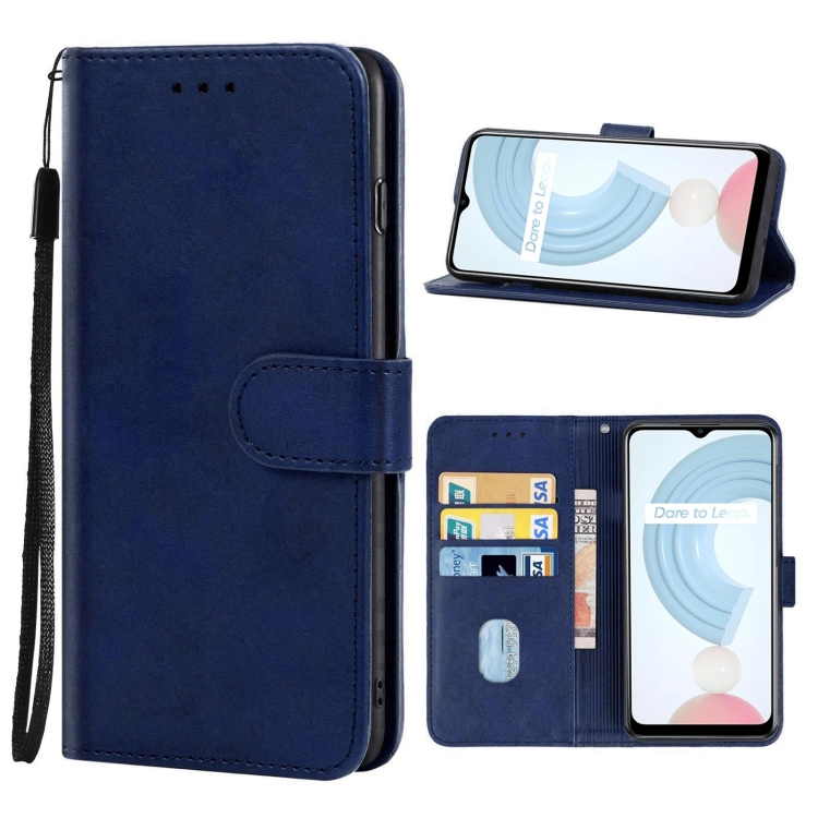 

Leather Phone Case For OPPO Realme C21(Blue)