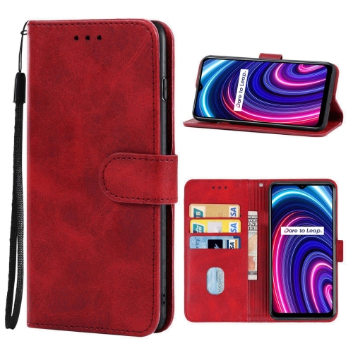 

Leather Phone Case For OPPO Realme C25Y(Red)