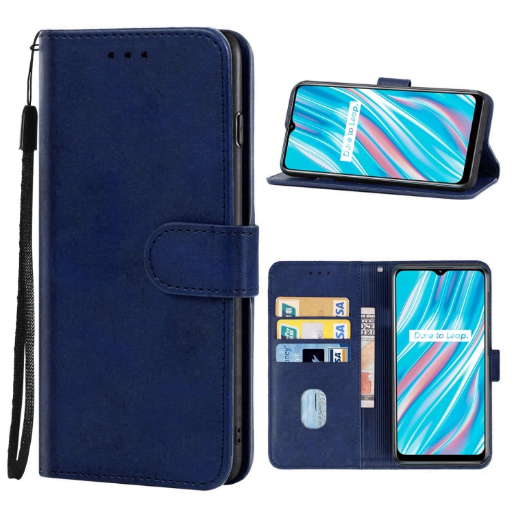 

Leather Phone Case For OPPO Realme V11 5G(Blue)