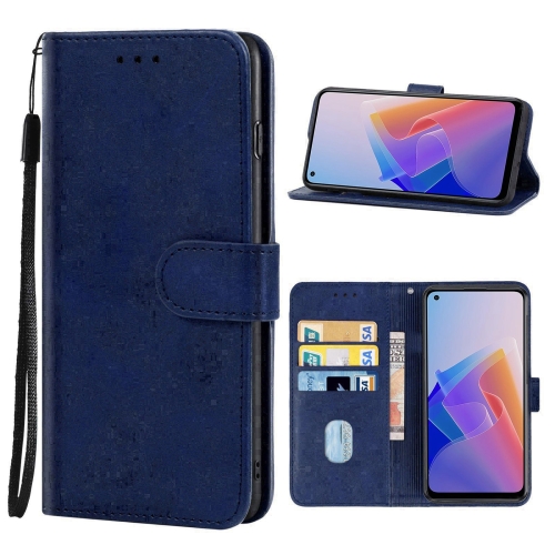 

Leather Phone Case For OPPO Reno7 5G Foreign Version / Find X5 Lite(Blue)