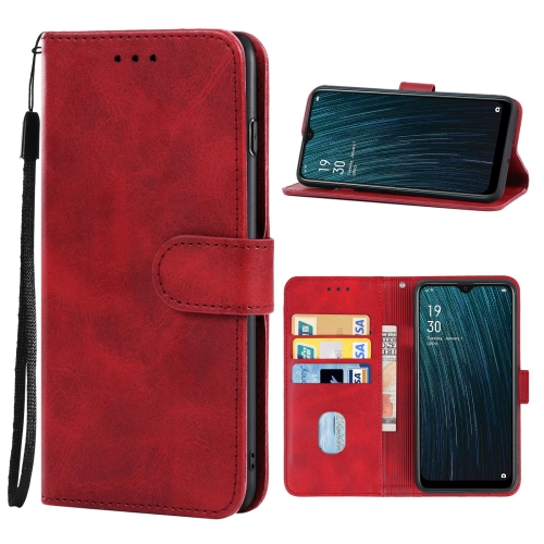 

Leather Phone Case For OPPO A5s / AX5s(Red)