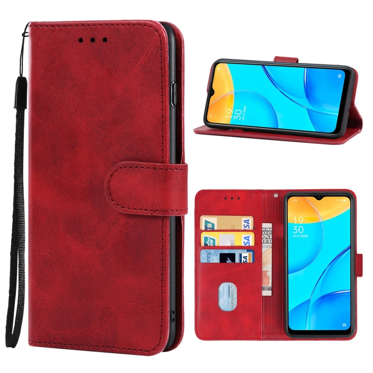

Leather Phone Case For OPPO A35(Red)