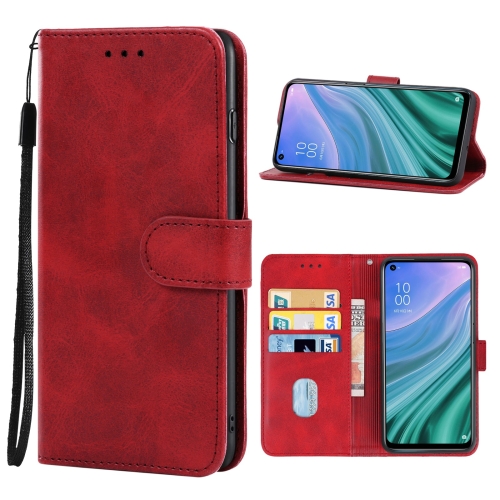 

Leather Phone Case For OPPO A54 5G(Red)