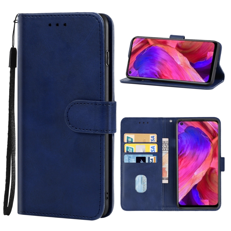 

Leather Phone Case For OPPO A93 5G(Blue)