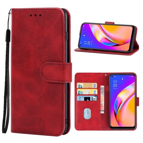 

Leather Phone Case For OPPO A94 5G(Red)