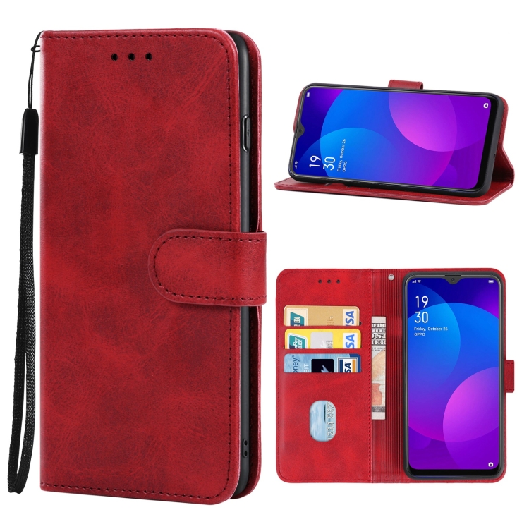 

Leather Phone Case For OPPO F11(Red)
