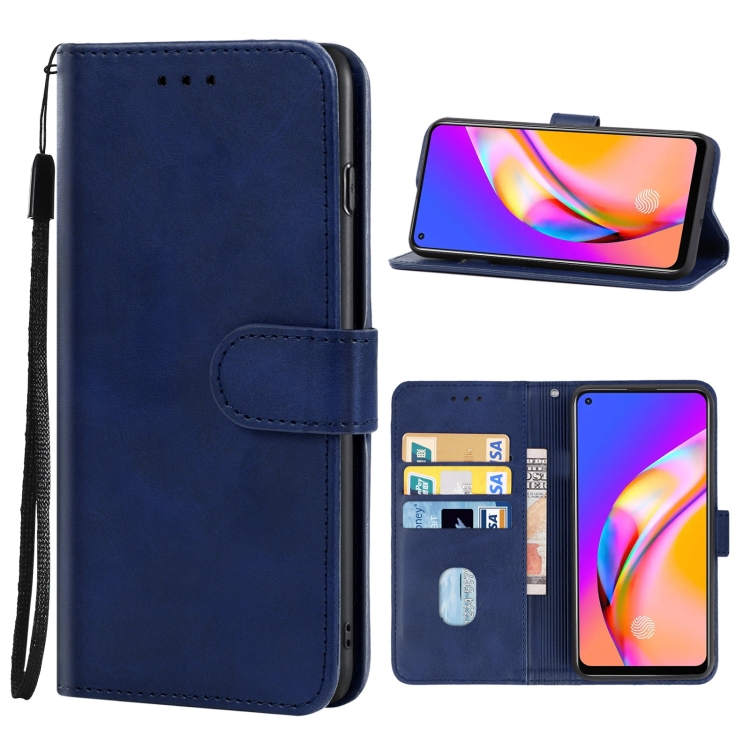 

Leather Phone Case For OPPO F19 Pro+ 5G(Blue)