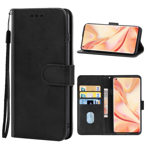 

Leather Phone Case For OPPO Find X2 Pro(Black)