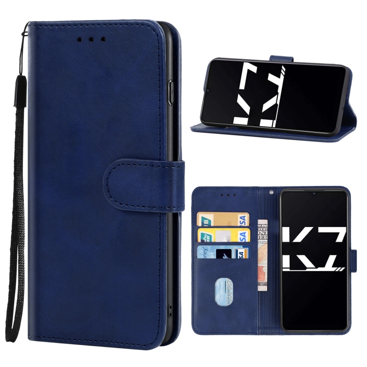 

Leather Phone Case For OPPO K7 5G(Blue)