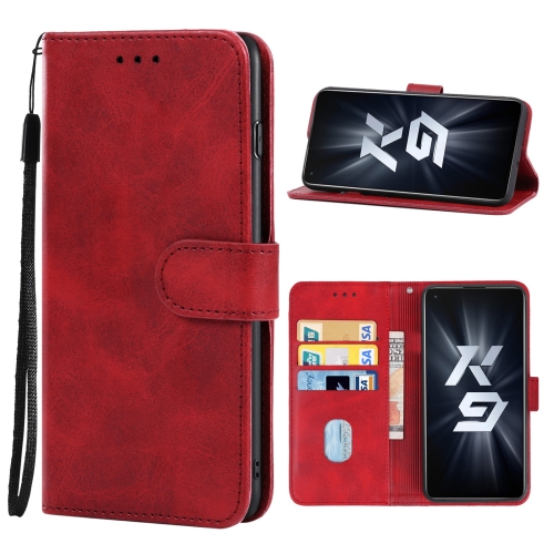 

Leather Phone Case For OPPO K9(Red)