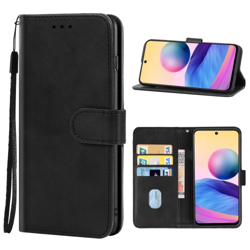 

Leather Phone Case For Xiaomi Redmi Note 10 JE Japanese Version(Black)