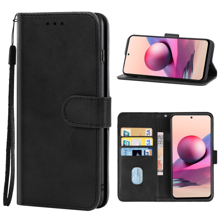 

Leather Phone Case For Xiaomi Mi 10S(Black)