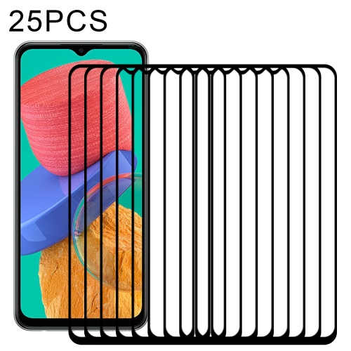 

25 PCS Full Glue Screen Tempered Glass Film For Samsung Galaxy M33 / M23 / F23 / A13 / M13 / F13 / Jump2 / M13 4G