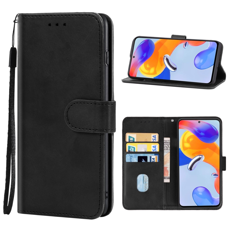 

For Xiaomi Redmi Note 11 Pro 5G / Redmi Note 11 Pro+ 5G Leather Phone Case(Black)
