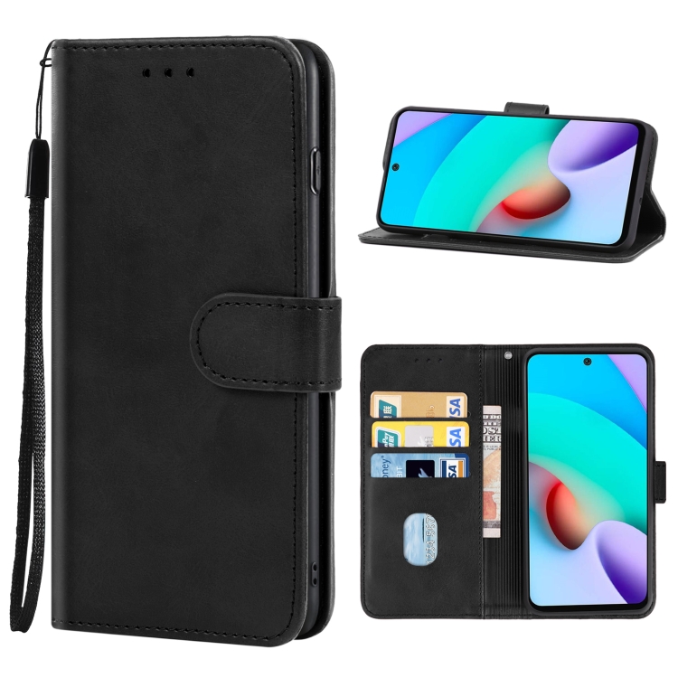 

For Xiaomi Redmi 10(China) / Note 11 4G(China) Leather Phone Case(Black)