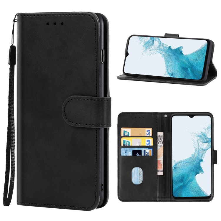 

For Samsung Galaxy A23 4G Leather Phone Case(Black)