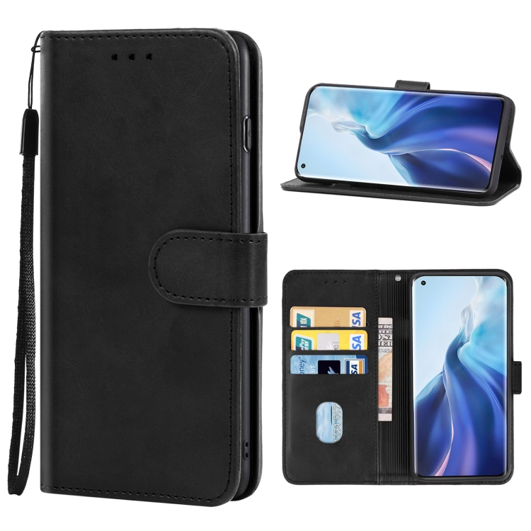 

For Xiaomi Mi 11 Leather Phone Case(Black)