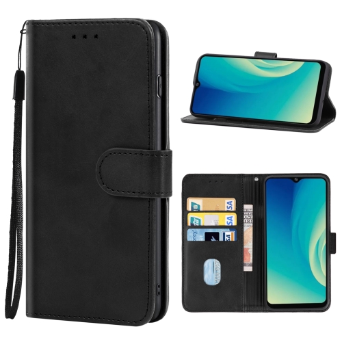 

For ZTE Blade A52 Leather Phone Case(Black)