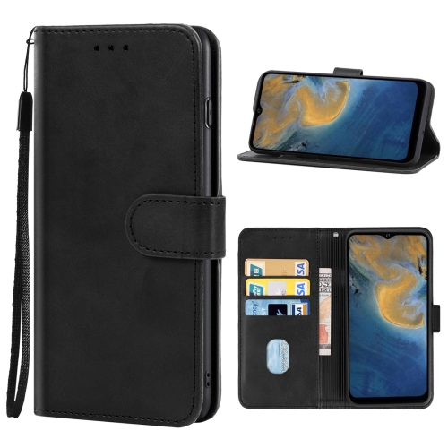 

For ZTE Blade A72 4G / V40 Vita Leather Phone Case(Black)