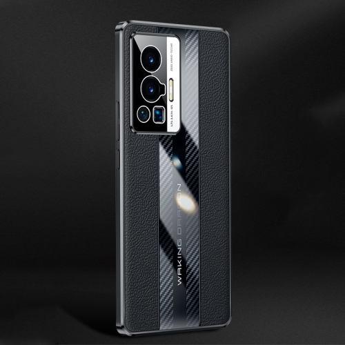 

For vivo X70 Pro Racing Car Design Leather Electroplating Process Anti-fingerprint Phone Case(Black)