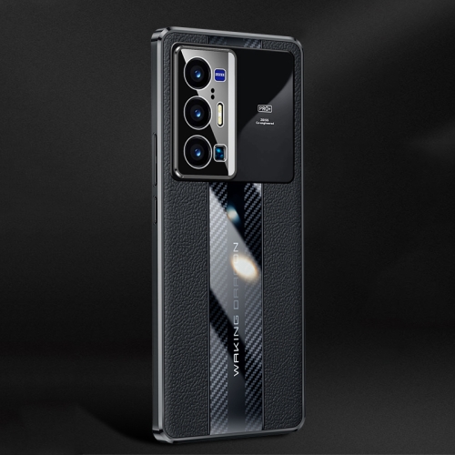 

For vivo X70 Pro+ Racing Car Design Leather Electroplating Process Anti-fingerprint Phone Case(Black)