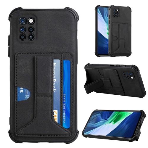 

For Infinix Note 10 Pro Dream Holder Card Bag Shockproof Phone Case(Black)