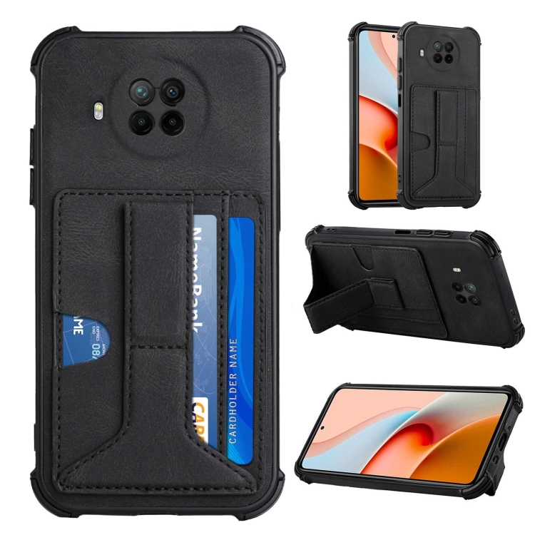 

For Xiaomi Redmi Note 9 Pro 5G / Mi 10i Dream Holder Card Bag Shockproof Phone Case(Black)