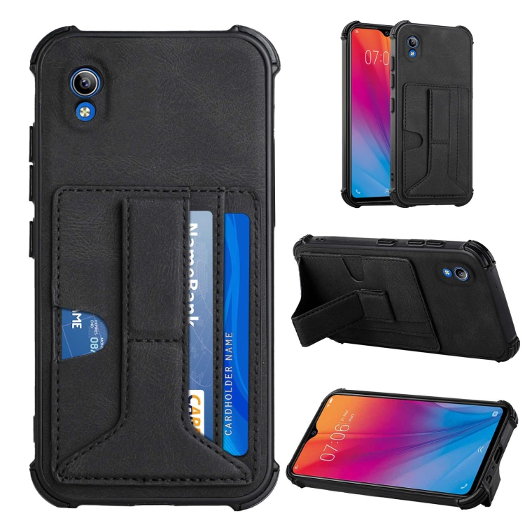 

For vivo Y91i without Fingerprint Hole Dream Holder Card Bag Shockproof Phone Case(Black)