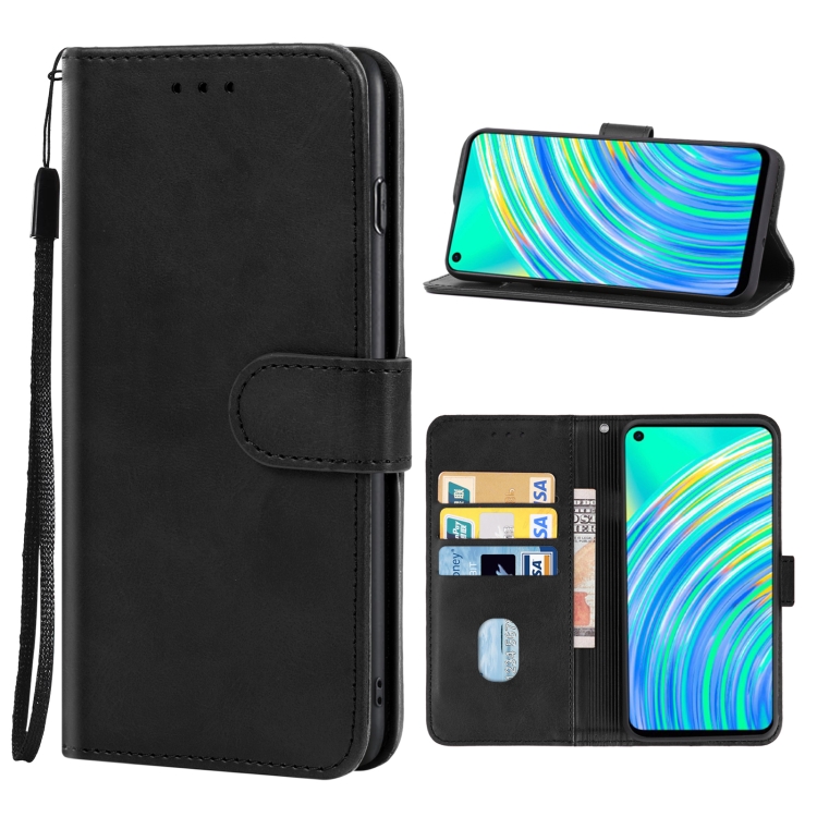 

Leather Phone Case For OPPO Realme C17(Black)
