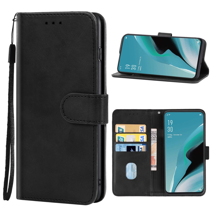 

Leather Phone Case For OPPO Reno2 F(Black)