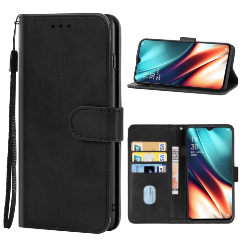 

Leather Phone Case For OPPO K5(Black)