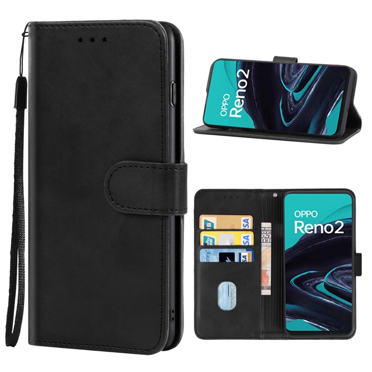 

Leather Phone Case For OPPO Reno2(Black)