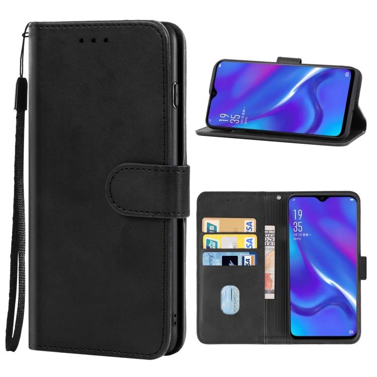 

Leather Phone Case For OPPO AX7 Pro(Black)