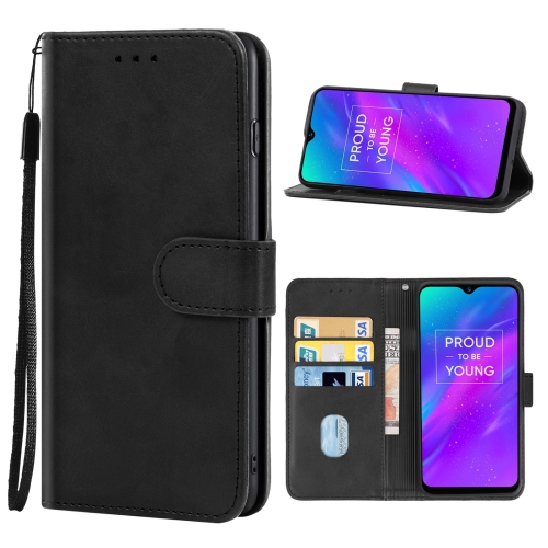 

Leather Phone Case For OPPO Realme 3(Black)