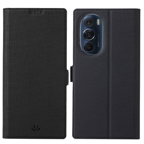 

For Motorola Moto Edge X30 ViLi K Series Magnetic Buckle Leather Phone Case(Black)