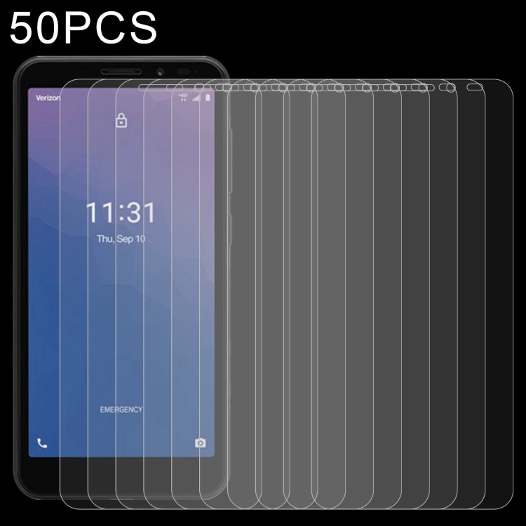 

50 PCS 0.26mm 9H 2.5D Tempered Glass Film For Orbic Maui