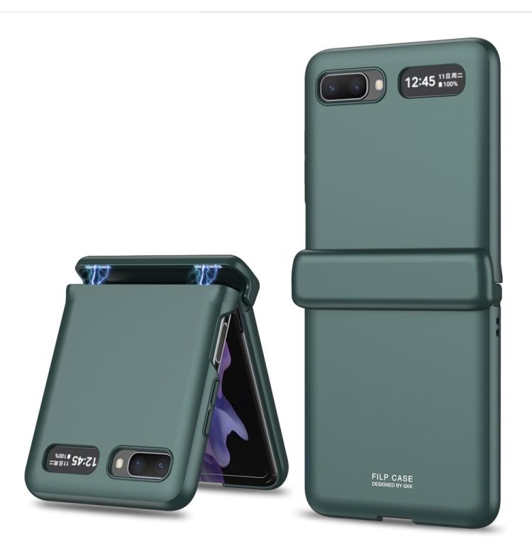 

For Samsung Galaxy Z Flip 5G GKK Magnetic Full Coverage Phone Flip Case(Green)