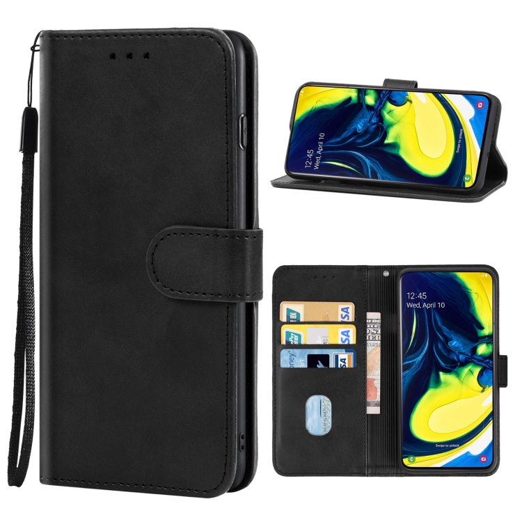 

Leather Phone Case For Samsung Galaxy A80(Black)