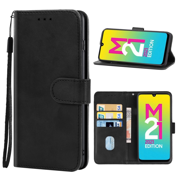 

Leather Phone Case For Samsung Galaxy M21 2021(Black)