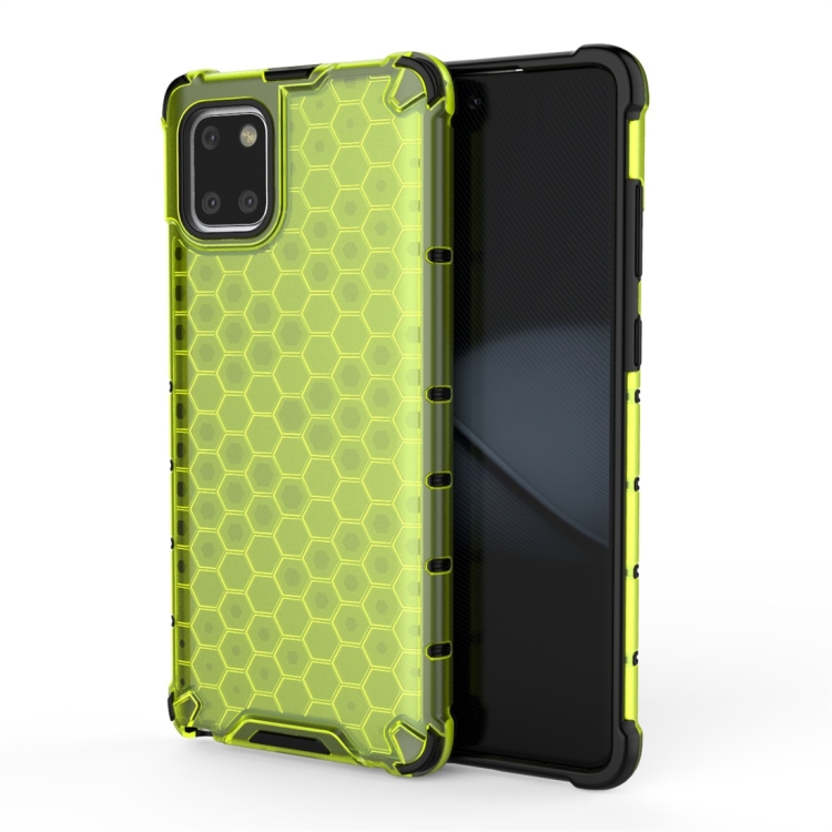 

For Galaxy Note 10 Lite Shockproof Honeycomb PC + TPU Protective Case(Green)