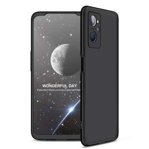 

For OPPO Realme 9i GKK Three Stage Splicing PC Phone Case(Black)