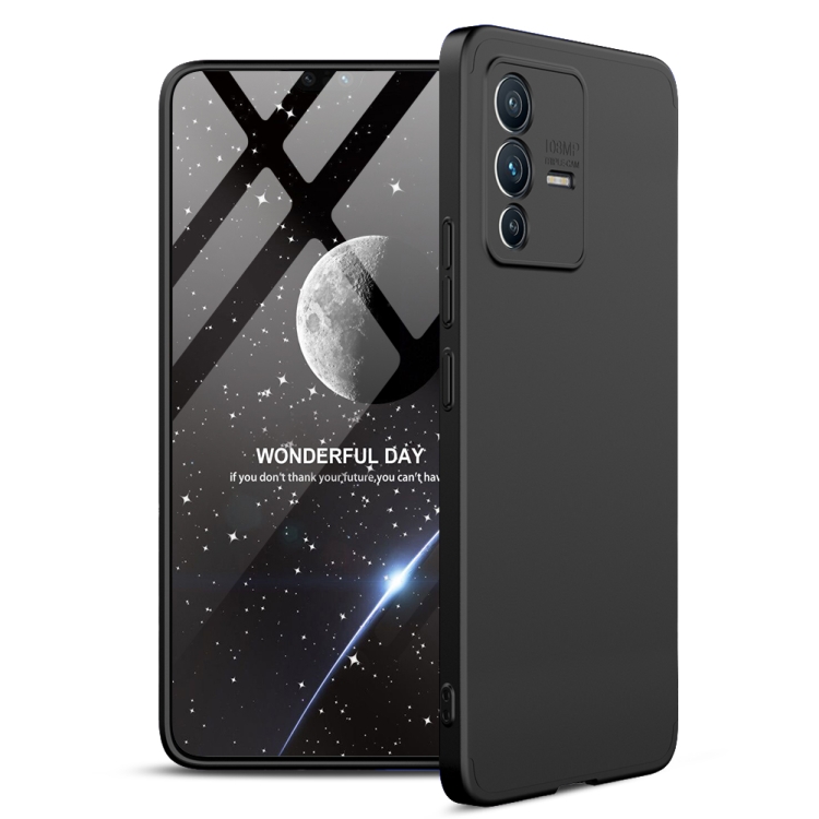 

For vivo V23 5G GKK Three Stage Splicing PC Phone Case(Black)