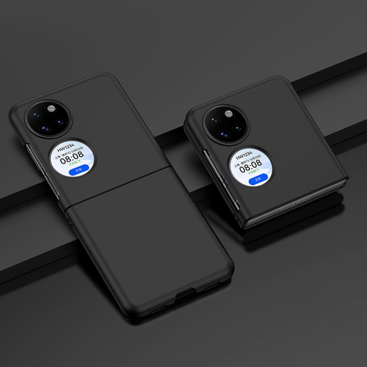 

For Huawei P50 Pocket Oil-sprayed PC Phone Case(Black)