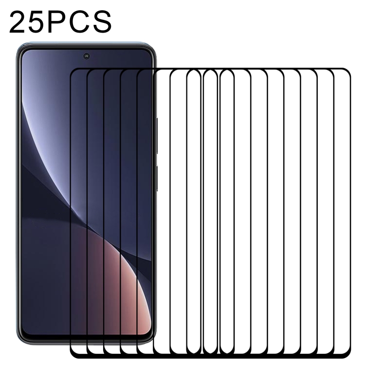 

25 PCS Full Glue Screen Tempered Glass Film For Xiaomi Redmi K50/K50 Pro/K50 Gaming