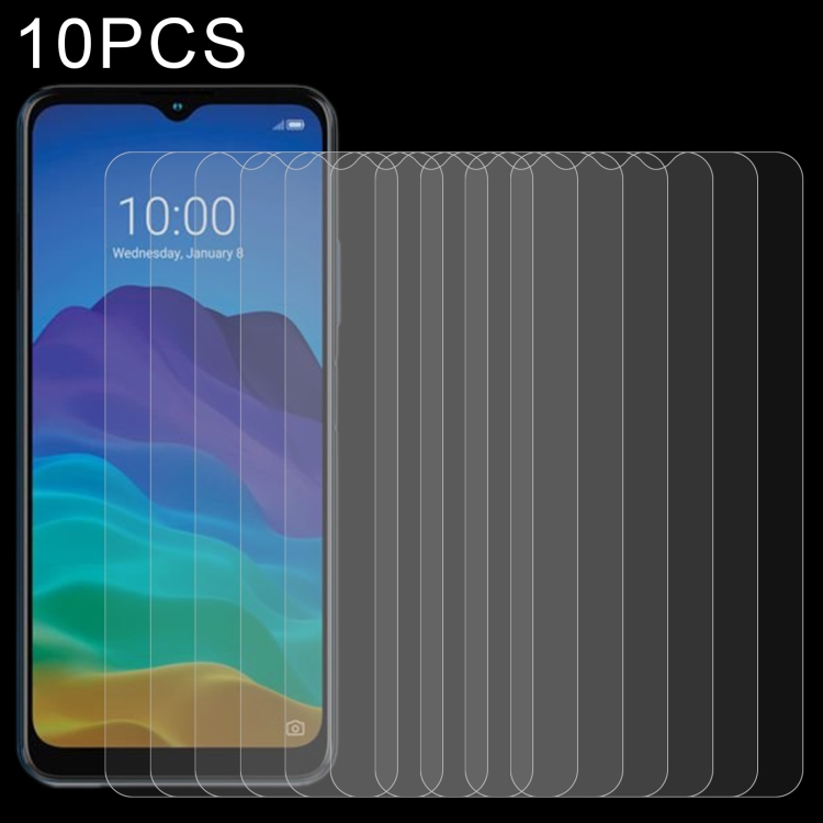 

10 PCS 0.26mm 9H 2.5D Tempered Glass Film For ZTE Blade A52