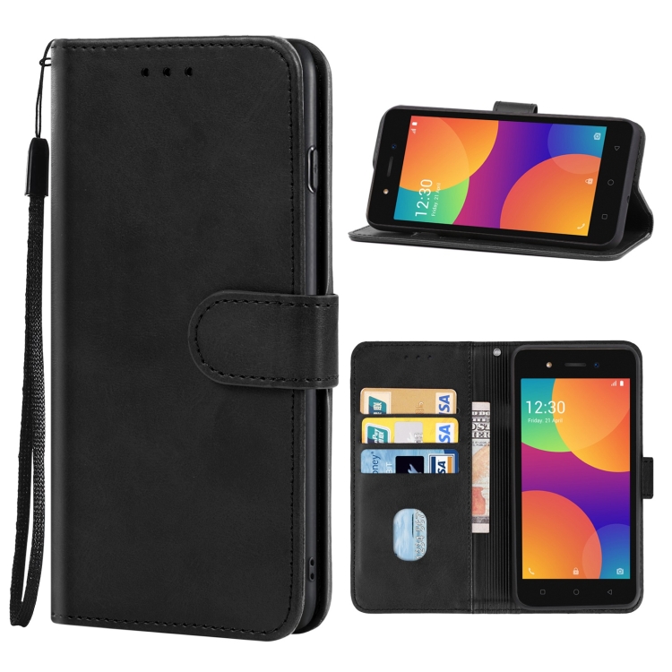 

Leather Phone Case For Itel A16(Black)