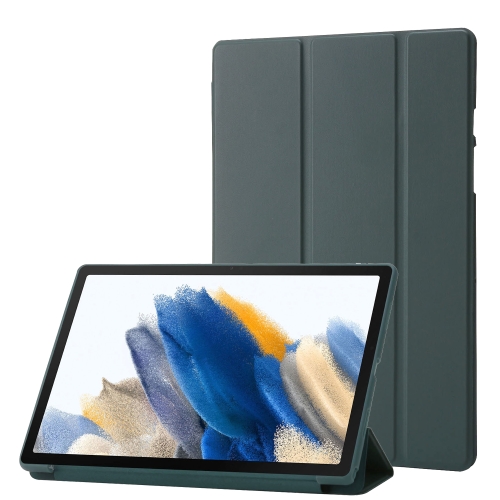 

For Samsung Galaxy Tab A8 10.5 2021 TPU Three-fold Horizontal Flip Leather Case(Green)