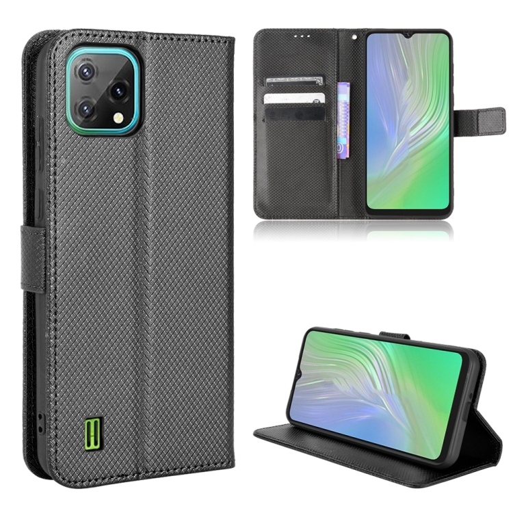 

For Blackview A55 Diamond Texture Leather Phone Case(Black)