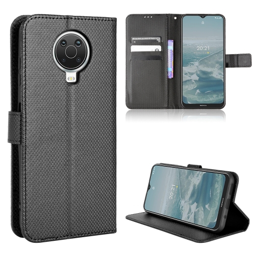 

For Nokia G10 / G20 / 6.3 Diamond Texture Leather Phone Case(Black)